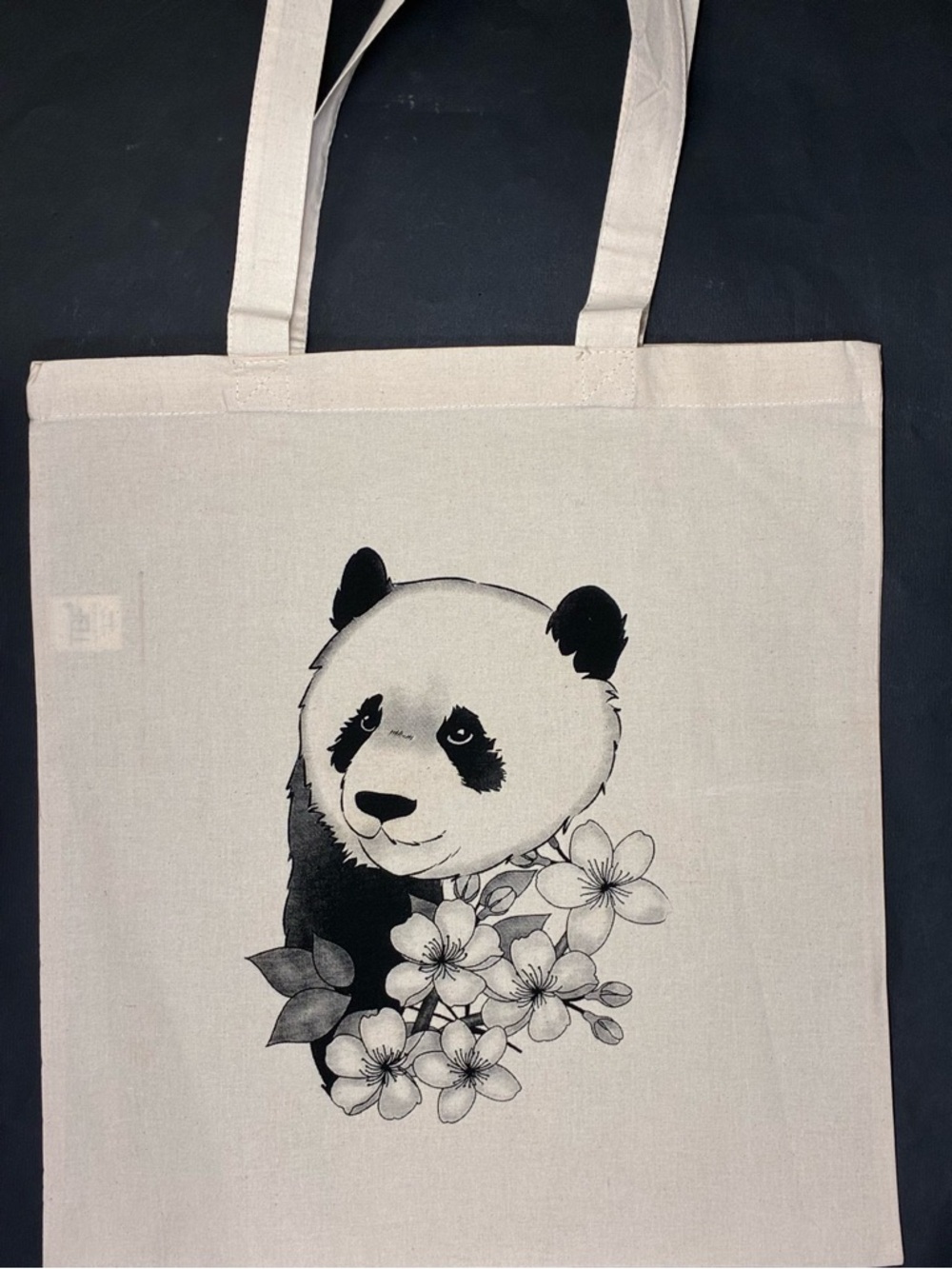 Custom Canvas Panda Tote Bag